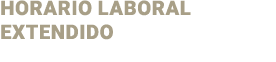 horario laboral extendido