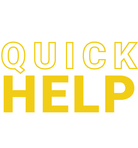 ﻿﻿﻿Quick help
